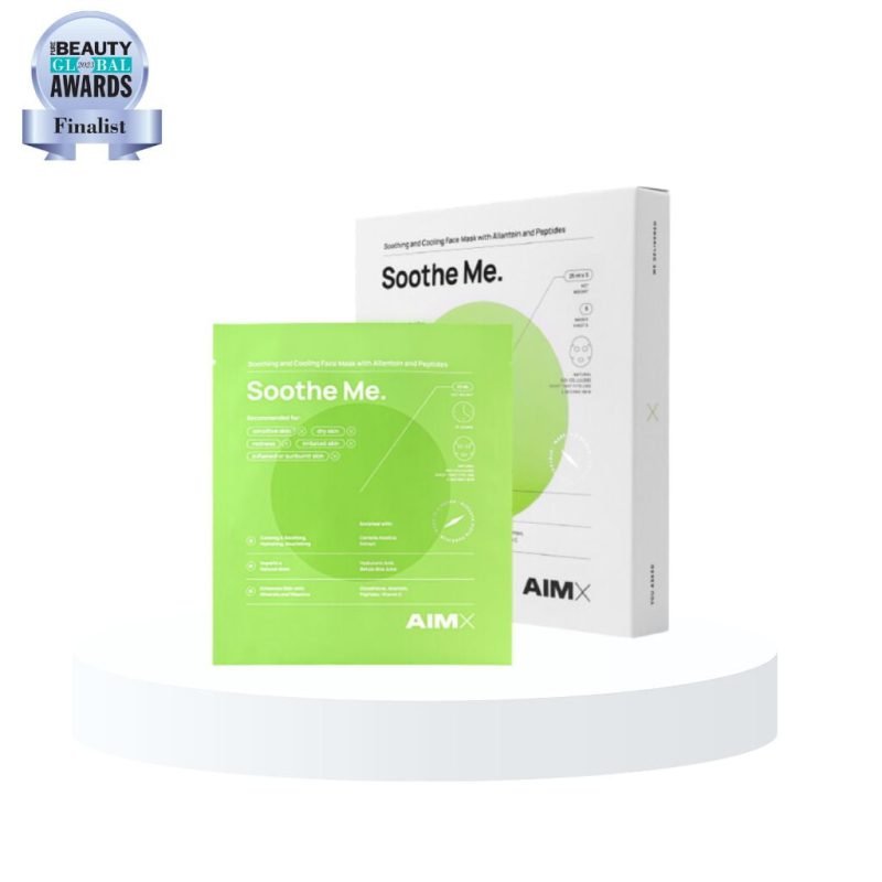 AIMX Greito poveikio raminanti veido kaukė su peptidais „Soothe Me“ 5vnt