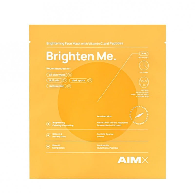 AIMX Greito poveikio skaistinanti veido kaukė su vitaminu C „Brighten Me“ 1vnt
