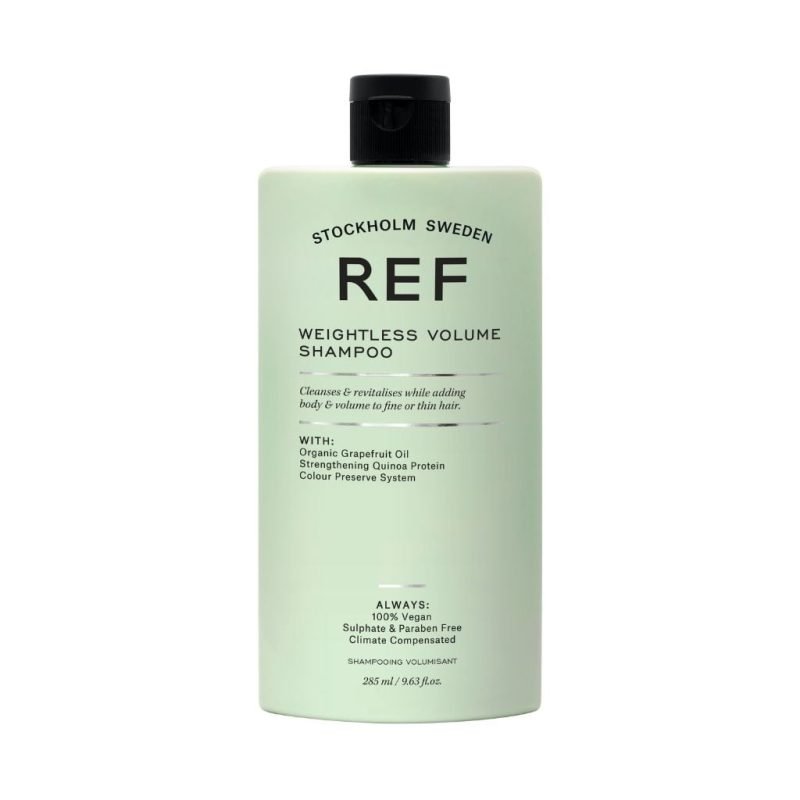 REF Weightless Volume Shampoo šampūnas ploniems, purumą praradusiems plaukams, 285 ml