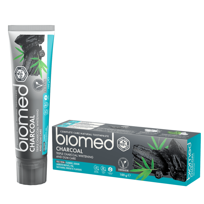 BIOMED Charcoal dantų pasta, 100 g