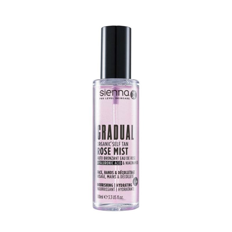 Sienna-X Gradual Self Tan Mist, Palaipsninis Savaiminio Įdegio Rožių Vanduo, 100ml