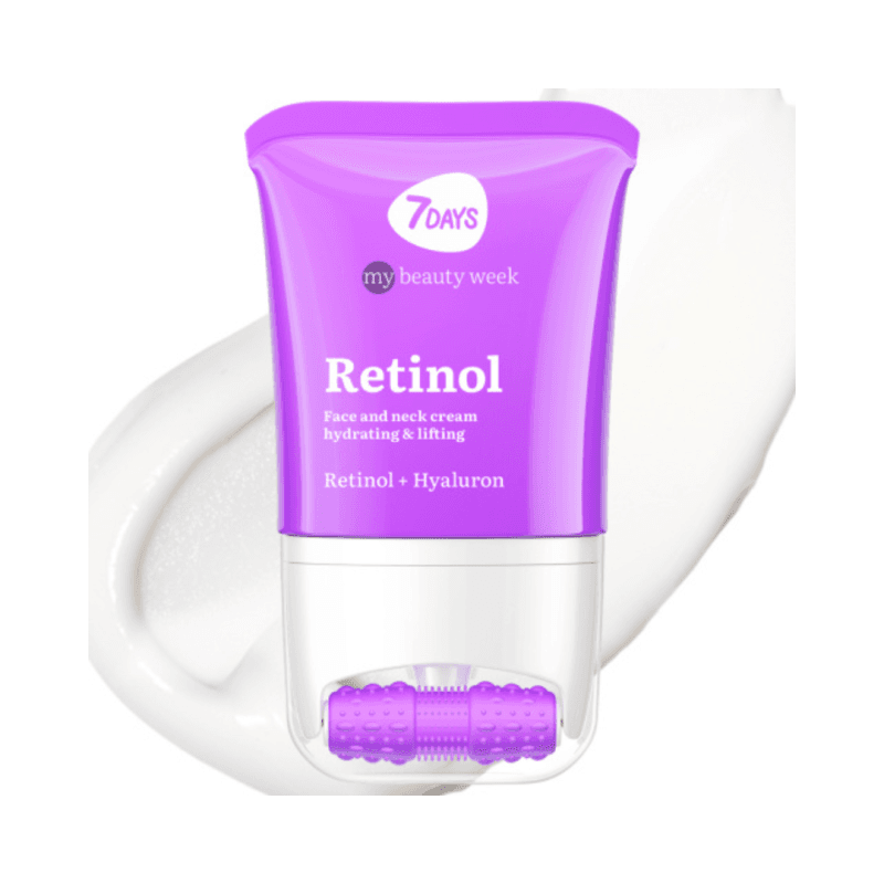7DAYS My Beauty Week veido kremas su 3D masažuokliu Retinol and Hyaluron, 80ml